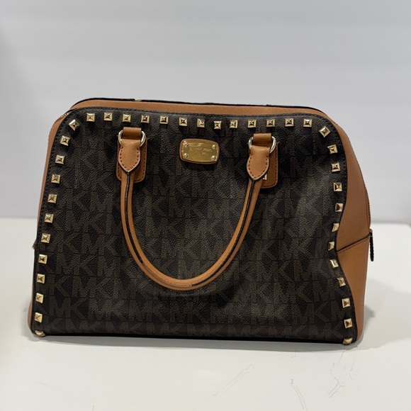 Michael Kors Brown Studded Women's Bag - Picture 2 of 10